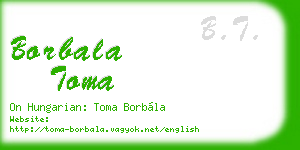 borbala toma business card