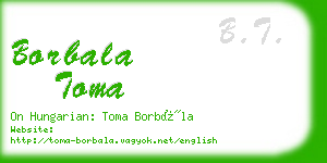 borbala toma business card